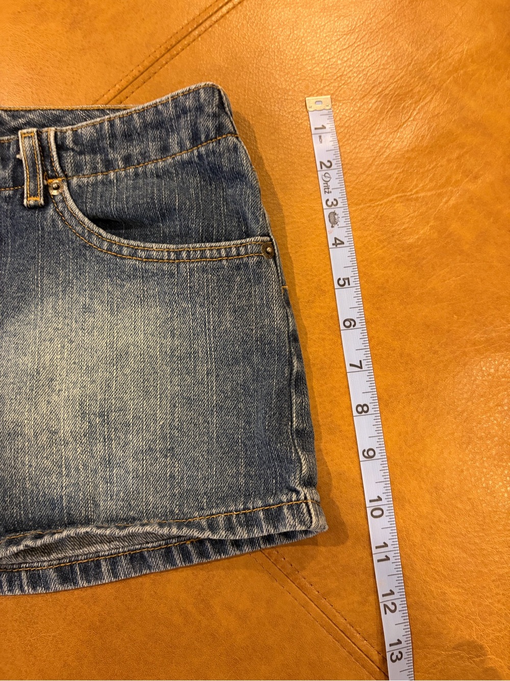 SO Denim Shorts Size 3 Mid Low Rise Y2K Vintage - Picture 6 of 7